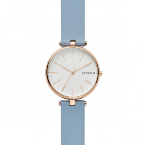 Horlogeband Skagen SKW2711 Leder Blauw 16mm