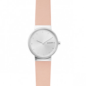 Horlogeband Skagen SKW2753 Leder Roze 12mm