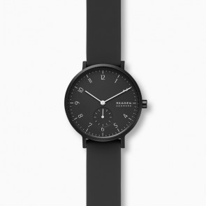 Horlogeband Skagen SKW2801 Silicoon Zwart 16mm