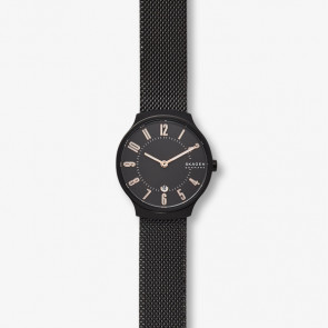 Horlogeband Skagen SKW2806 Mesh/Milanees Zwart 14mm