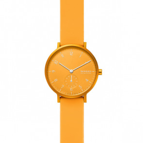Horlogeband Skagen SKW2808	 Silicoon Oranje 16mm