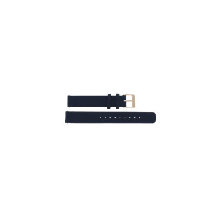 Horlogeband Skagen SKW2838 Leder Blauw 14mm