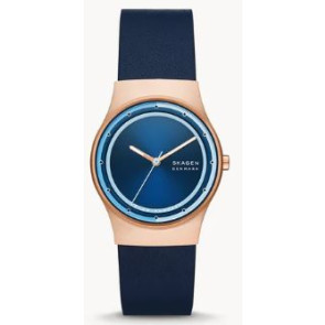Horlogeband Skagen SKW3021 Leder Blauw 18mm