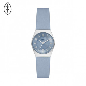 Horlogeband Skagen SKW3040 Leder Lichtblauw 16mm