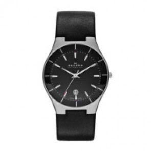 Horlogeband Skagen SKW6039 Leder Zwart 10-12mm