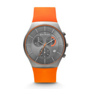Horlogeband Skagen SKW6074 Silicoon Oranje 26mm