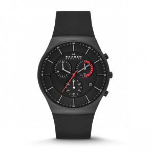Horlogeband Skagen SKW6075 Rubber Zwart 26mm
