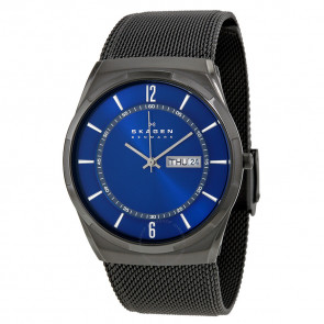 Horlogeband Skagen SKW6088 Mesh/Milanees Zwart 28mm