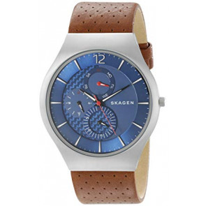 Horlogeband Skagen SKW6161 Leder Bruin 24mm