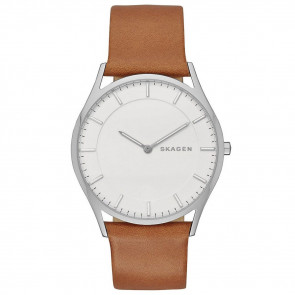 Horlogeband Skagen SKW6219 Leder Cognac 22mm