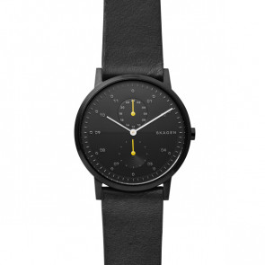 Horlogeband Skagen SKW6499 Leder Zwart 22mm