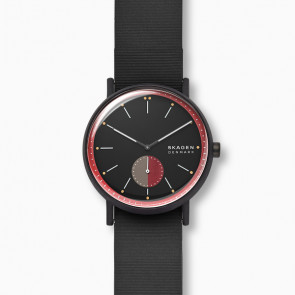 Horlogeband Skagen SKW6540 Onderliggend Silicoon Zwart 22mm