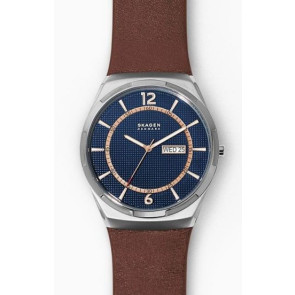 Horlogeband Skagen SKW6785 Leder Bruin 28mm