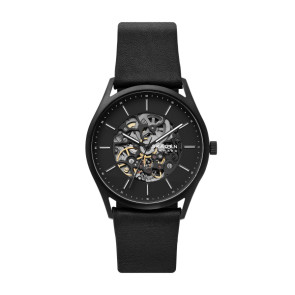 Horlogeband Skagen SKW6580 Leder Zwart 20mm