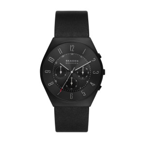 Horlogeband Skagen SKW6843 Leder Zwart 28mm