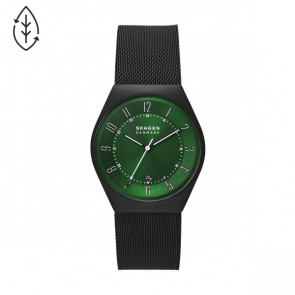 Horlogeband Skagen SKW6857 Mesh/Milanees Zwart 16mm