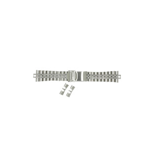 Horlogeband Seiko 7S26-0020 / SKX007K2 / 44G1JZ Staal 22mm