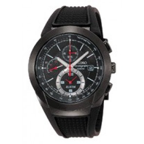 Horlogeband Seiko SNAB39P1 / 7T62 0HJ0 Rubber Zwart 
