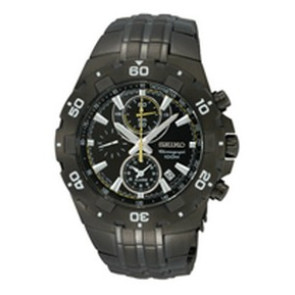 Horlogeband Seiko SNAD37P1.7T62-0JZ0 Staal Zwart