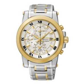 Horlogeband Seiko SNAF32P1 / 7T62-0LE0 Staal Bi-Color 21mm