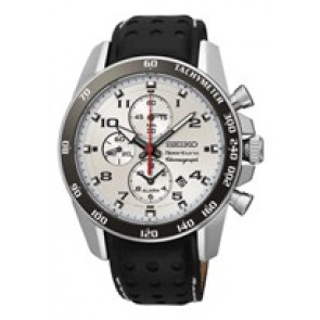 Horlogeband Seiko SNAF35P1 Rubber Zwart 21mm