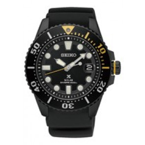 Horlogeband Seiko SNE441P1 / V157-0BT0 / R035011N0 Rubber Zwart 20mm