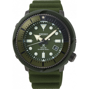 Horlogeband Seiko SNE535J1 / V157-0DC0 Rubber Groen 22mm