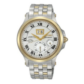 Horlogeband Seiko Premier / SNP042P1 / 7D48-0AG0 03B / M0NB111C0 Staal Bi-Color 20mm
