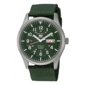 Horlogeband Seiko 7S36-03J0 / SNZG09K1 / 4A212JL Nylon/perlon Groen 22mm