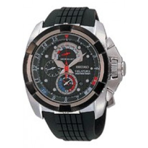 Horlogeband Seiko SPC007P1 / 7T84 0AA0 Rubber Zwart 26mm