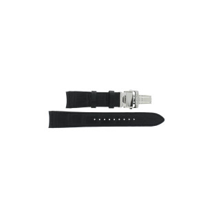 Horlogeband Seiko 5D22-0AD0 / SRG009P2 / L0A0011J0 Leder Zwart 21mm