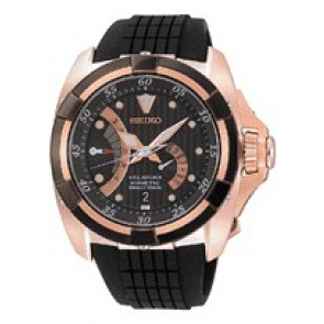 Horlogeband Seiko 5D44-0AA0 / SRH006P1 / 4LJ7KBR Rubber Zwart 26mm