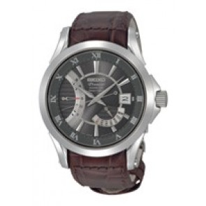 Horlogeband Seiko 5D44 0AD0 / SRH009P1 XS Leder Bruin 21mm