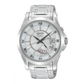 Horlogeband Seiko 5M54-0AA0 / SRN001P1 / 4A081JM Staal Staal 21mm