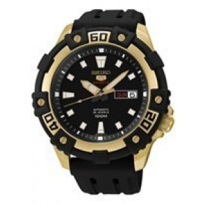 Horlogeband Seiko SRP478K1 / 4R36-02Y0 / R02T011Y0 Rubber Zwart 22mm