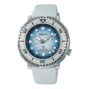 Horlogeband Seiko SRPG59K1 / 4R35-04Z0 / R03L015J0 Staal Wit 20mm