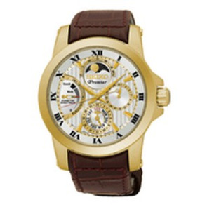 Horlogeband Seiko 6A32-00Y0 / 5D88 0AG0 / SNQ144P1 /L0C8012K0 Leder Bruin 21mm