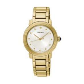 Seiko horlogeband SRZ482P1 / 7N01 0JE0 Staal Goud 14mm