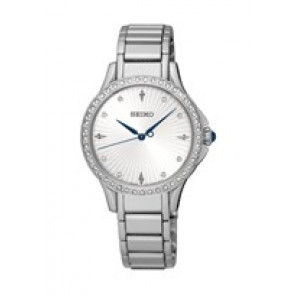 Seiko horlogeband SRZ485P1 / 7N01 0HR0 Staal Zilver 13mm
