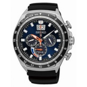 Horlogeband Seiko V194-0AA0.SSC605P Rubber Zwart 22mm