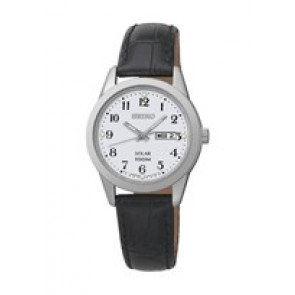 Horlogeband Seiko V138-0AB0 / SUT195P1 Leder Bruin 14mm