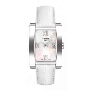 Horlogeband Tissot T0073091611300 / T610027415 Leder Wit 15mm