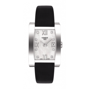 Horlogeband Tissot T0073091611600 / T603025351 Leder Zwart 15mm