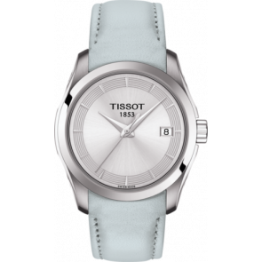 Horlogeband Tissot T0352101603102A / T610042657 Leder Wit 18mm