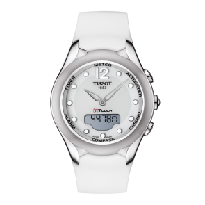 Horlogeband Tissot T075220 / T603035117 Rubber Wit