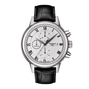 Horlogeband Tissot T085427A / T600033606 Leder Zwart 19mm