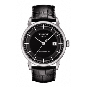 Horlogeband Tissot T0864071605700A / T610033627 Leder Zwart 22mm