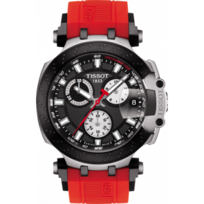 Horlogeband Tissot T1154172705100 / T603042825 Rubber Rood 22mm