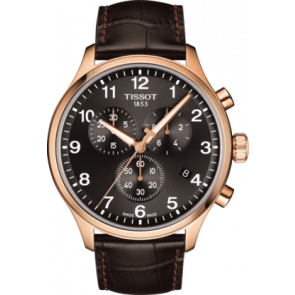 Horlogeband Tissot T1166173605701 / T600043874 XL Leder Bruin 22mm