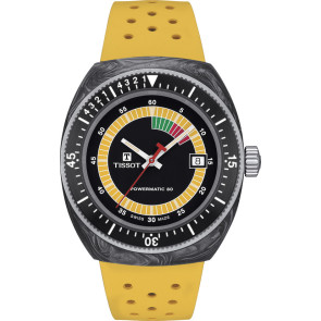 Horlogeband Tissot T1454079705700 Rubber Geel